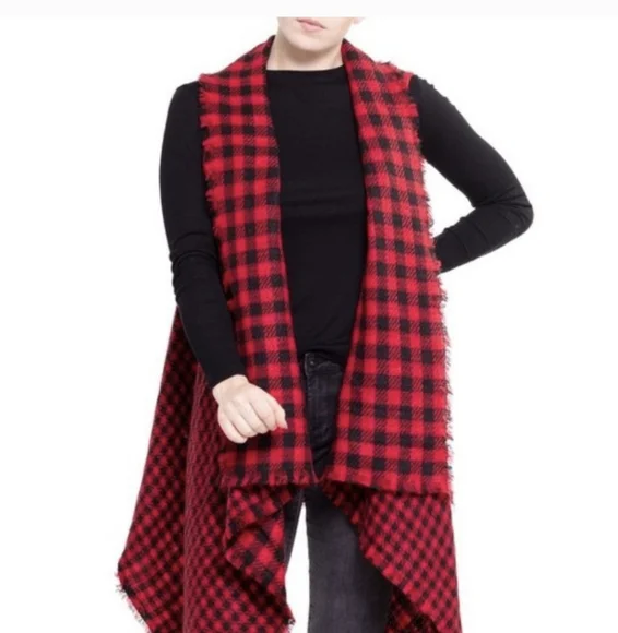 Reversable Buffalo Plaid Vest size l - Picture 4 of 7